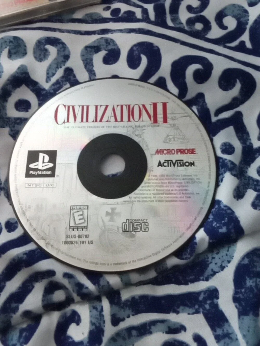 Sony Civilization II Video Game - Beige Cover